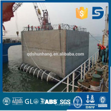 Shunhang en caoutchouc ponton de sauvetage marine fabriqué en Chine